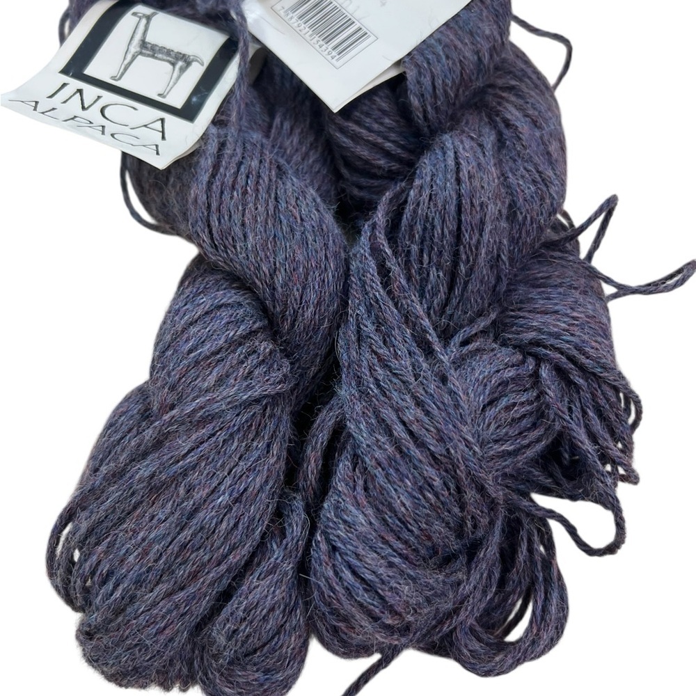 2 Hanks Classic Elite Inca Alpaca Yarn Color Peru 50g 109 YD Color 1154 Lot 5017